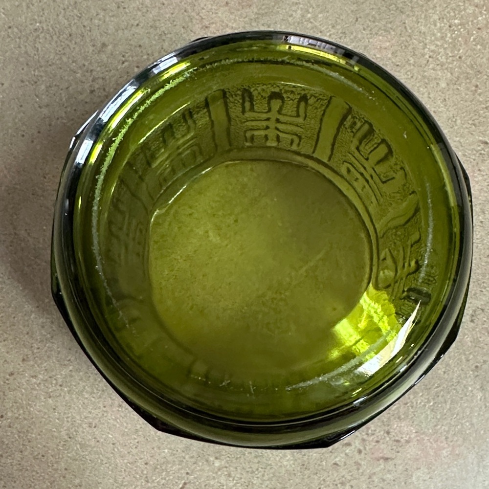 Vintage Indiana Glass Avocado Green Planter/Decorative Bowl - Picture 3 of 4